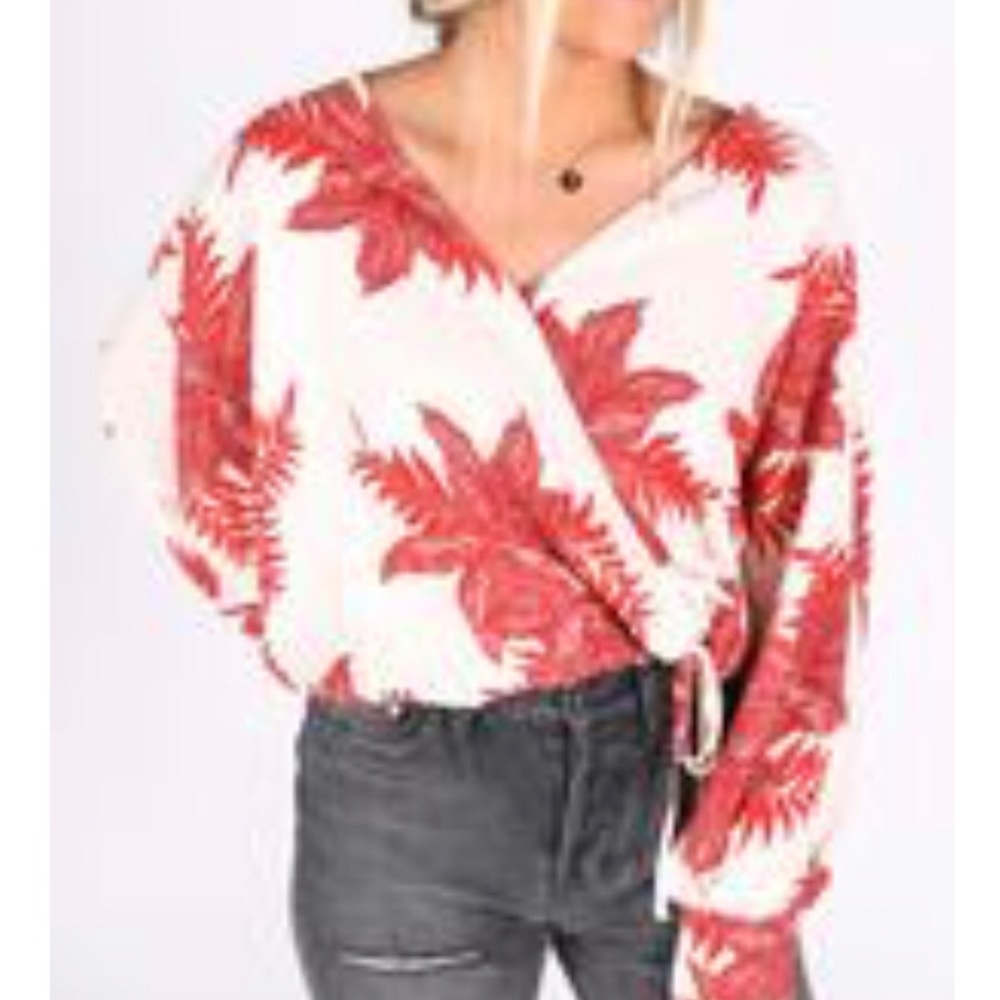 Vacation wrap blouse